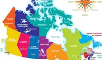 Image of map of Canada