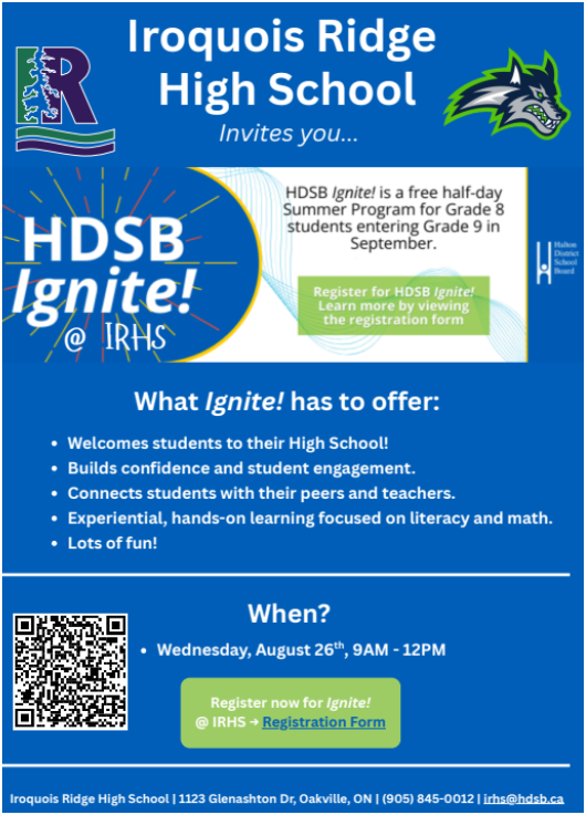 Iroquois Ridge High School | Halton District School Board