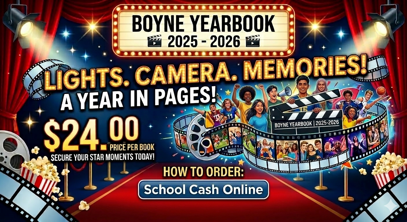 Boyne PS Yearbook Ordering Available $24.00